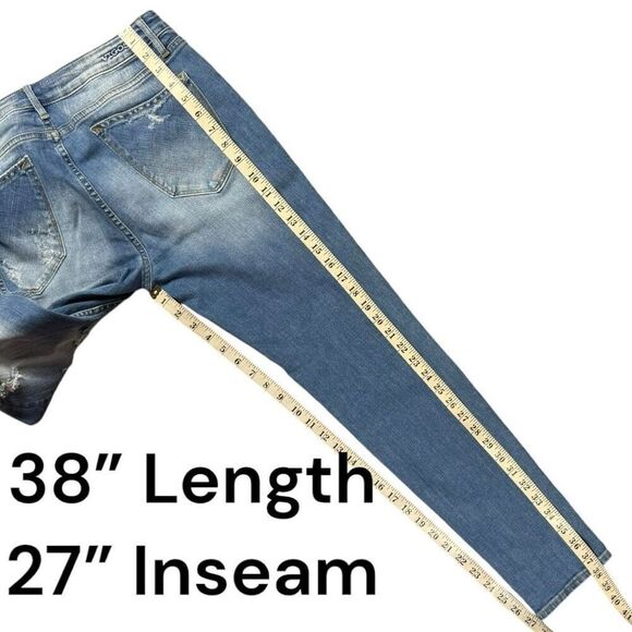 ❌❌NOT FOR SALE Vigoss Tomboy Thompson Distressed Denim Jeans Sz 29 - Picture 12 of 12